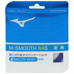 【MIZUNO】M-SMOOTH 64S 高彈擊球聲音清脆日製羽拍線(0.64mm)